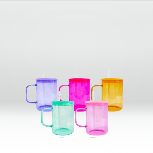 *PRÉCOMMANDE* Tasse en verre coloré 17 oz